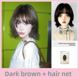 Load image into Gallery viewer, [Seoul Oni] Wig female Korean eversion curl wendy same short hair daily age reduction full headgear