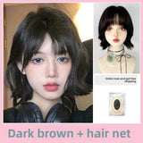 Load image into Gallery viewer, Hanni has the same short hair wig for women, full head cover, full top bobo head, short straight hair, Bobo cos sister hair style.