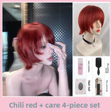 Load image into Gallery viewer, Chili Red Short Cosplay Wig