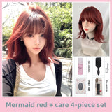 Load image into Gallery viewer, Mermaid Red Short Cosplay Wig