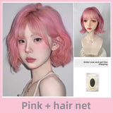 Load image into Gallery viewer, Komatsuna Japanese wig female short hair full head cover textured ironing French air bangs curly hair age-reducing hairstyle