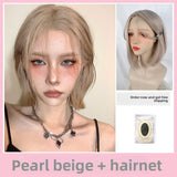Load image into Gallery viewer, Xiaoyuan Exclusive - [Don't Eat Durian] Wig Women's Small Lace Short Hair One-size-fits-all Daily Full Headgear