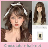Load image into Gallery viewer, Short hair wig women's full head cover simulation natural wool curl short curly hair natural whole lazy curl wig cover