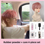 Load image into Gallery viewer, Wig men's short hair differential broken cover men's Korean version handsome rubber powder cos boys fluffy daily full head cover