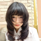 Load image into Gallery viewer, Japanese wig girl cute ancient Japanese level jellyfish head trim COS daily collarbone hair JK full head cover