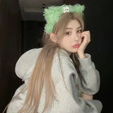 Load image into Gallery viewer, Former lace rice gray brown wig female daily Internet celebrity whole top long straight hair middle section new natural full headgear