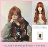 Load image into Gallery viewer, Halloween Japanese subculture wig long curly hair Internet celebrity lemon yellow babes jk Asian wind can catch full headgear