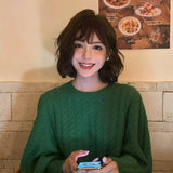 Load image into Gallery viewer, Ishihara Satomi same wig women's short hair wool curls fluffy age-reducing lolita short curly hair cute jk full headgear