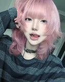 Load image into Gallery viewer, Fog Rose Powder Wolf Cut Mullet Wig