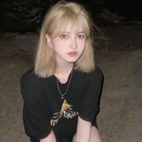 Load image into Gallery viewer, Wig female full head cover medium length short hair cute white collarbone hair tide natural Korean version JK