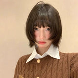 Load image into Gallery viewer, Wig female headgear layered short hair hanni same girly whole wig Uesugi painted pear clothes cos Bobo head
