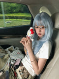 Load image into Gallery viewer, High-level wig female long hair new blue olita Japanese Qi bangs long straight hair Internet celebrity daily full headgear
