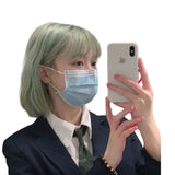Load image into Gallery viewer, Wig girl summer short hair mint milk green new Bobo head age reduction shoulder imitation full real girl group full head cover