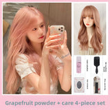 Load image into Gallery viewer, Halloween Japanese subculture wig long curly hair Internet celebrity lemon yellow babes jk Asian wind can catch full headgear