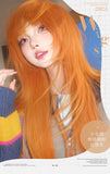 Load image into Gallery viewer, Wig Girl Air Bangs Royal Sister Wind Dirty Orange Long Straight Hair Muse Gossip Record Sakura Futaba cos Full Headgear