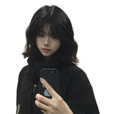 Load image into Gallery viewer, Korean wool egg curly hair autumn and winter wig retro headgear bangs age reduction texture fluffy natural simulation short hair