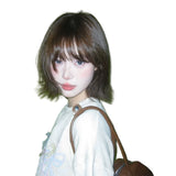 Load image into Gallery viewer, [Seoul Oni] Wig female Korean eversion curl wendy same short hair daily age reduction full headgear