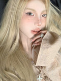 Load image into Gallery viewer, Super long medium wig blond Mori long straight hair girl group JK Hong Kong style full head wig