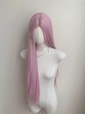 Load image into Gallery viewer, Super long straight hair cherry blossom powder medium wig full head cover female lolita lolita photo studio hair girl