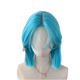 Load image into Gallery viewer, Smurf front lace medium wig female summer short hair Bobo head age reduction imitation full real girl group full headgear