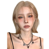 Load image into Gallery viewer, Xiaoyuan Exclusive - [Don't Eat Durian] Wig Women's Small Lace Short Hair One-size-fits-all Daily Full Headgear