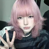 Load image into Gallery viewer, Fog Rose Powder Wolf Cut Mullet Wig