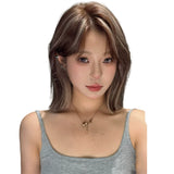 Load image into Gallery viewer, Wig, American Gao Asian Spice Girl, warping, age-reducing short hair, highlighting and dyeing, daily repairing Bobo head, breathable whole head cover
