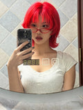 Load image into Gallery viewer, Flaming Red Short Cosplay Wig