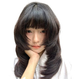 Load image into Gallery viewer, Japanese wig girl cute ancient Japanese level jellyfish head trim COS daily collarbone hair JK full head cover