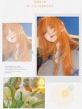Load image into Gallery viewer, Wig Girl Air Bangs Royal Sister Wind Dirty Orange Long Straight Hair Muse Gossip Record Sakura Futaba cos Full Headgear