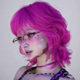 Load image into Gallery viewer, Dragon fruit hair color wig female full head cover Yabi medium long hair full head cover female y2k hottie wool roll egg roll head