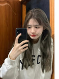 Load image into Gallery viewer, Wig female long hair natural lifelike long micro curly hair gray air bangs new hair cover Internet celebrity medium long hair