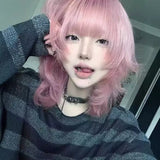 Load image into Gallery viewer, Fog Rose Powder Wolf Cut Mullet Wig
