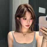 Load image into Gallery viewer, Wig, American Gao Asian Spice Girl, warping, age-reducing short hair, highlighting and dyeing, daily repairing Bobo head, breathable whole head cover