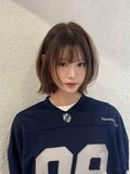 Load image into Gallery viewer, Wig female Korean female high warped brown age-reducing short hair daily repair Bobo head breathable whole head cover