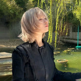 Load image into Gallery viewer, Japanese wig female short hair Internet celebrity warped head short hair rice gray brown air bangs Bobo head JK simulation full head cover