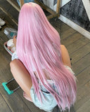 Load image into Gallery viewer, Super long straight hair cherry blossom powder medium wig full head cover female lolita lolita photo studio hair girl