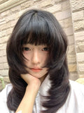 Load image into Gallery viewer, Japanese wig girl cute ancient Japanese level jellyfish head trim COS daily collarbone hair JK full head cover