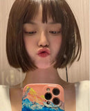 Load image into Gallery viewer, Short hair wig one-size-fits-all Bobo head full head cover female bobo Qi bangs Dora sister head universal cos
