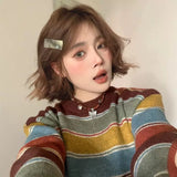 Load image into Gallery viewer, Miscellaneous Autumn and Winter Maillard Hair Color Women's Full Head Cover Simulation Wool Curly Short Curly Hair Natural Whole Lazy Curly Hair Cover
