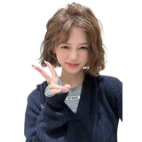 Load image into Gallery viewer, Wig female Internet celebrity natural few words bangs Lolita personality short curly hair wool curl jk full headgear