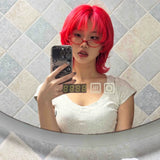 Load image into Gallery viewer, Flaming Red Short Cosplay Wig