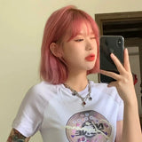 Load image into Gallery viewer, Short hair wig female Japanese hairstyle gradual change pink lolita girl Bobo head round face simulation wig cover summer
