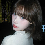 Load image into Gallery viewer, [Seoul Oni] Wig female Korean eversion curl wendy same short hair daily age reduction full headgear