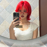 Load image into Gallery viewer, Flaming Red Short Cosplay Wig