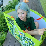 Load image into Gallery viewer, Korean cute short hair wig female full headgear Internet celebrity blue air bangs curly hair age-reducing hairstyle Japanese JK