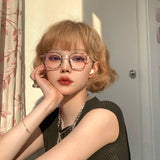 Load image into Gallery viewer, Wig Female short curly hair Internet celebrity natural bangs Lolita natural realistic linen gold full headgear jk wig lo
