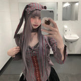 Load image into Gallery viewer, Daily super long wig gray purple Mori photo long straight hair girl group JK Hong Kong style full head wig