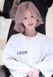 Load image into Gallery viewer, Japanese and Korean new wig female pink medium point short outer warped hair Lolita Internet celebrity whole top temperament full head cover