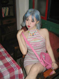Load image into Gallery viewer, Small fry blue wig short hair full head female hottie y2k girl group Bobo head lolita light blue whole top